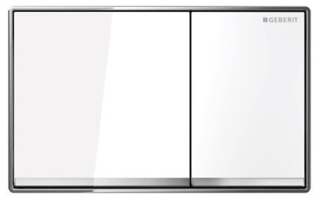 taustiņš Omega60, 184x114 mm, balts stikls